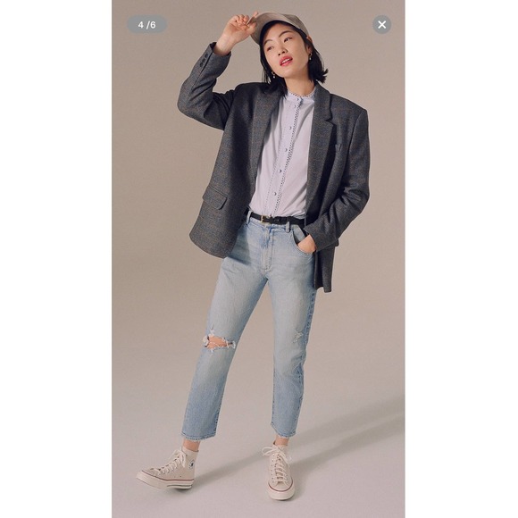 Derek Lam 10 Crosby NWT Zoe Pale Blue Button Down Shirt 14 - Picture 3 of 7